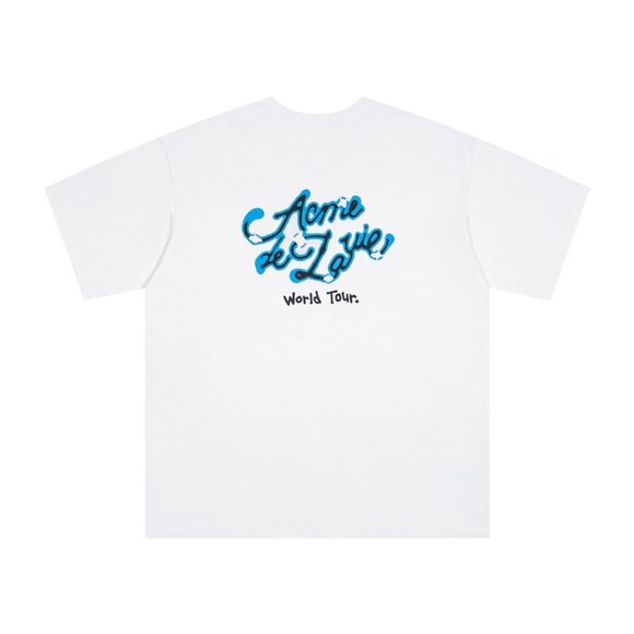 Acme De La Vie White Short-Sleeved T-Shirt With Front And Back Letter Print - Picture 1 of 10